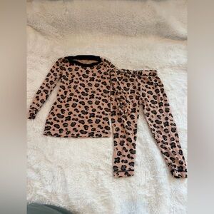 🌸5/$50🌸Toddler Girls Leopard Print Bamboo Pajama Set